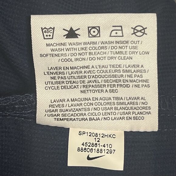 Nike Golf Tour Performance Capri Womens 12 Navy Blue Stretch Outdoor Hiking Crop - Picture 9 of 15